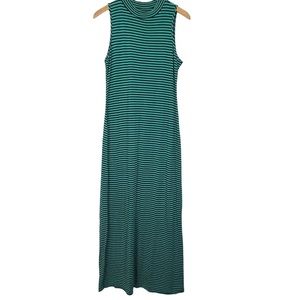Soprano Striped Mock Neck Maxi Dress